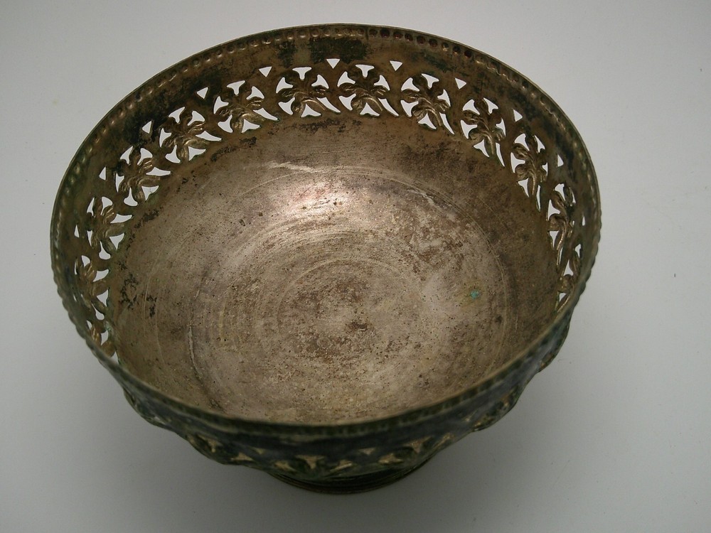 Vintage Silver Plated Pedastal Bowl
