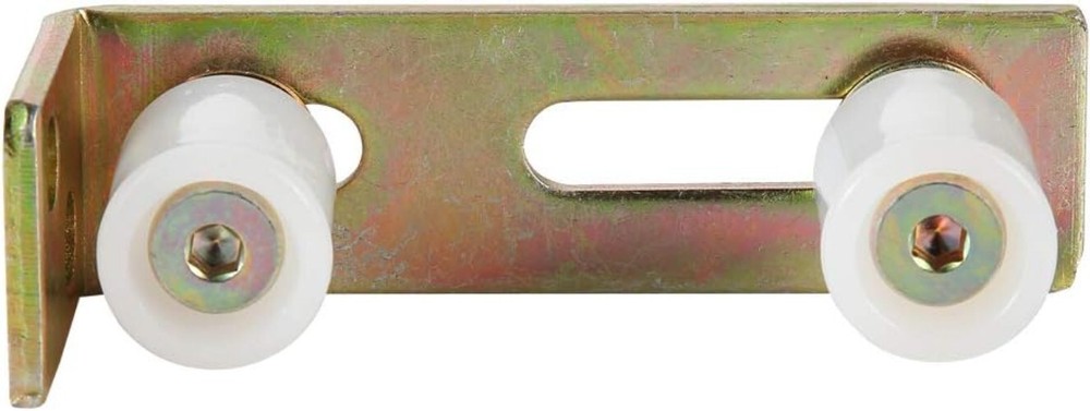 Slide Gate Guide Roller with L Post Bracket Nylon Dual Rollers for Sliding Gates