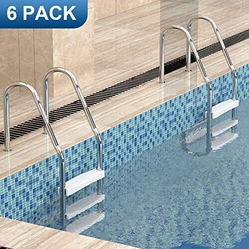 Goovilla Pool Ladder Steps Replacement, (3-Pack) 18" Universal Heavy-Duty