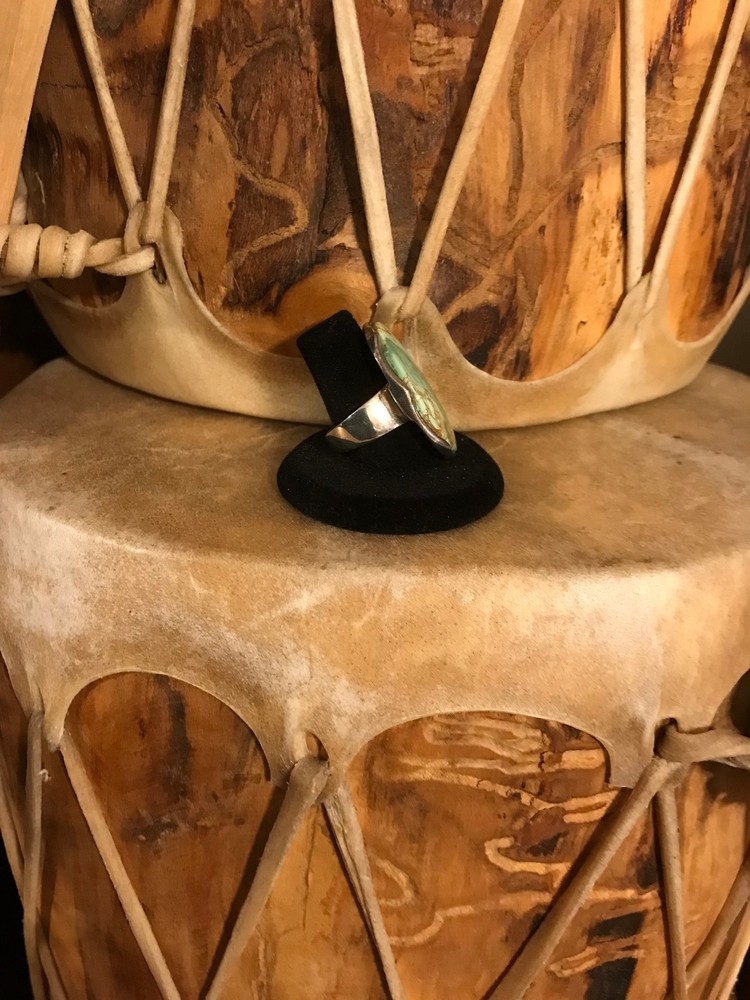 Navajo Variscite Gemstone & Sterling Ring