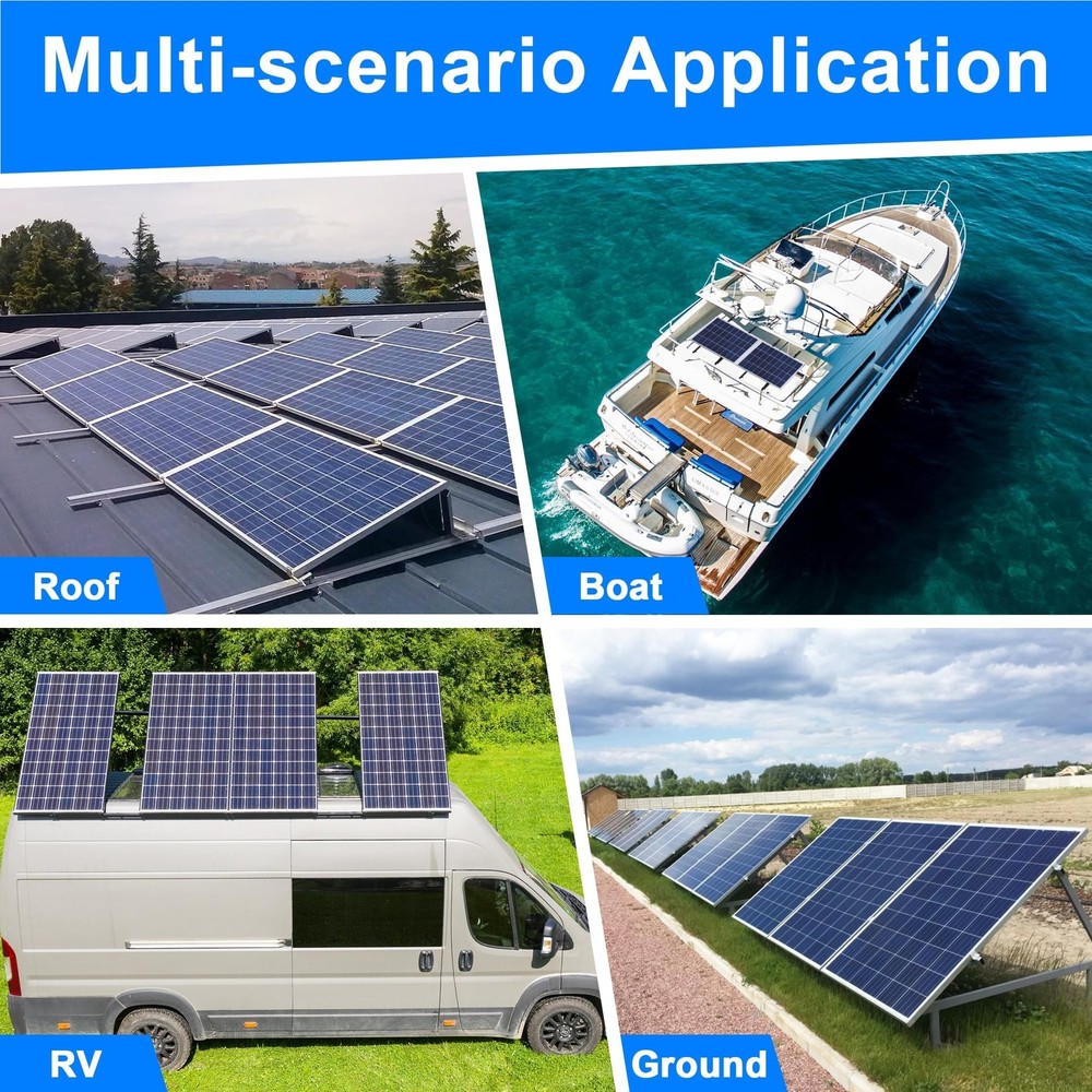 Solar Panel Mount Brackets, 30 inch Solar Panel Stand with 0-90° Adjustable