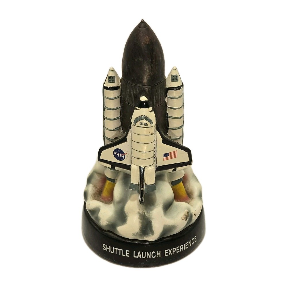 🚀🌌 NASA Space Shuttle Launch Experience Coin Bank Display