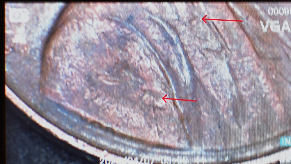 1976 D Lincoln Memorial Penny Rare Error