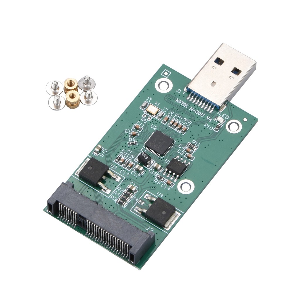 Plug & Play mSATA SSD to USB 3.0 Interface Convertor Adapter Card PCB Board B