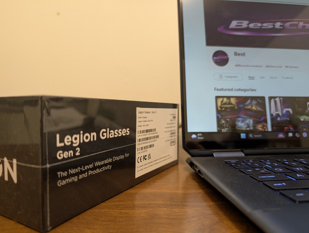 Lenovo Legion Glasses Gen 2 Micro OLED AR Virtual Display Glasses USB-C