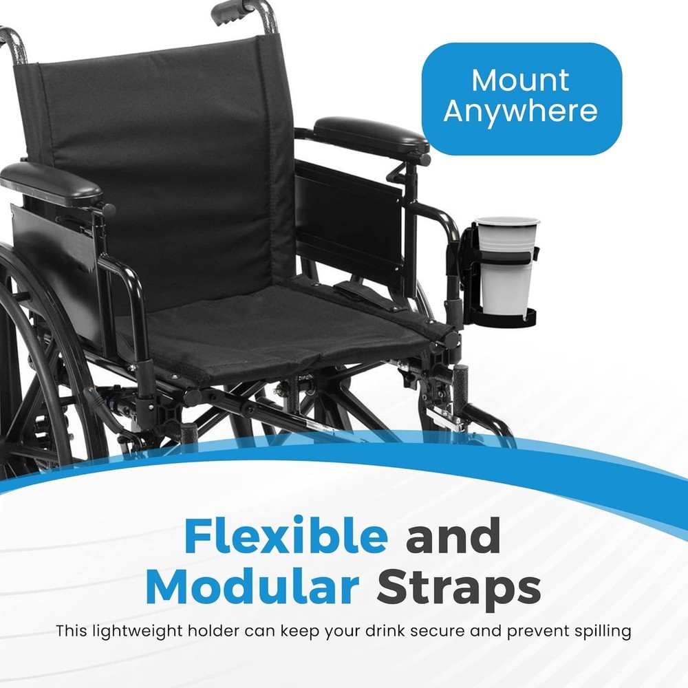 Cup Holder for Pride Mobility Scooters With Molded Seats (C Style)
