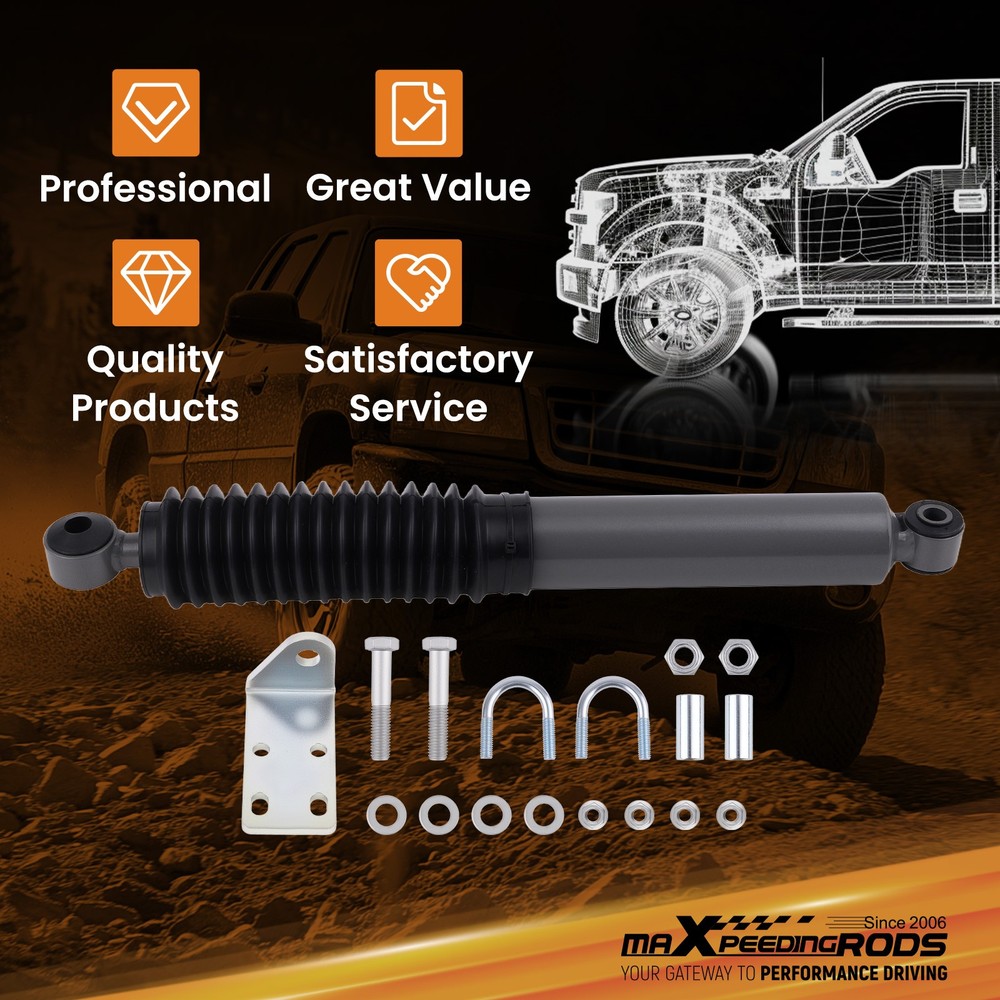 Front Steering Stabilizer Kit For Silverado Sierra 4WD 1999-2006