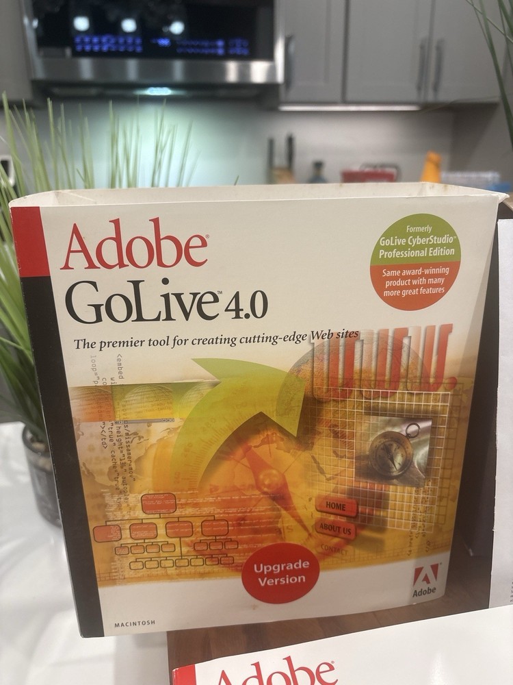 Adobe GoLive 4.0 Upgrade Macintosh Complete Boxed Software Manuals Serial