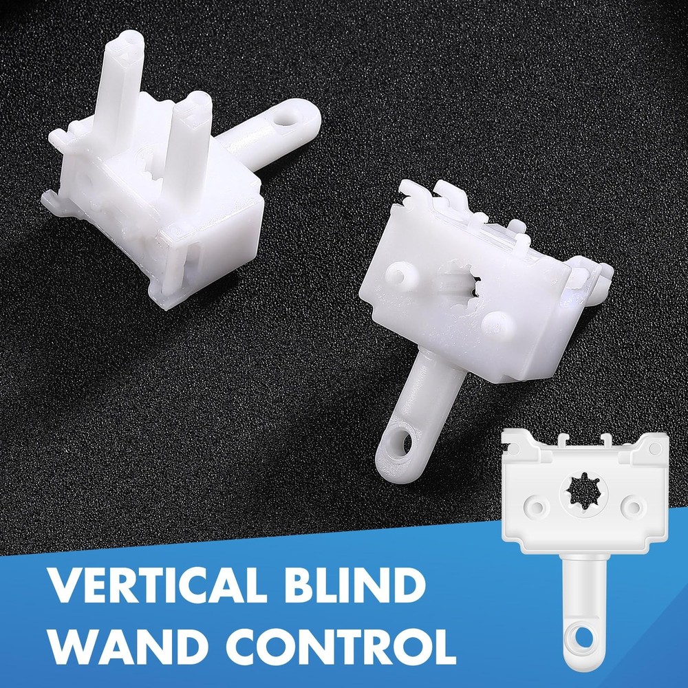 Vercraft 2 Pcs Vertical Blind Wand Control Replacement Repair One Size, White