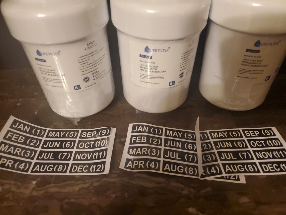 Lifefilter MWF Refrigerator Water Filter 3 Pack Replacement for GE® MWF