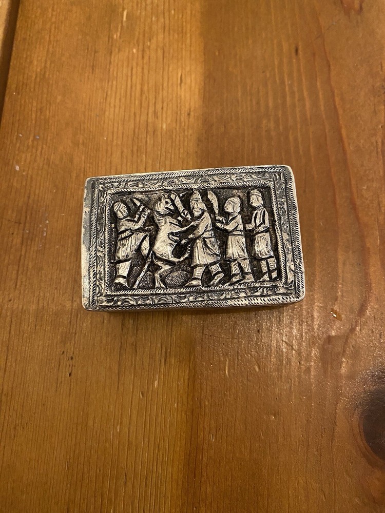 Vintage Silver Matchbook Cover