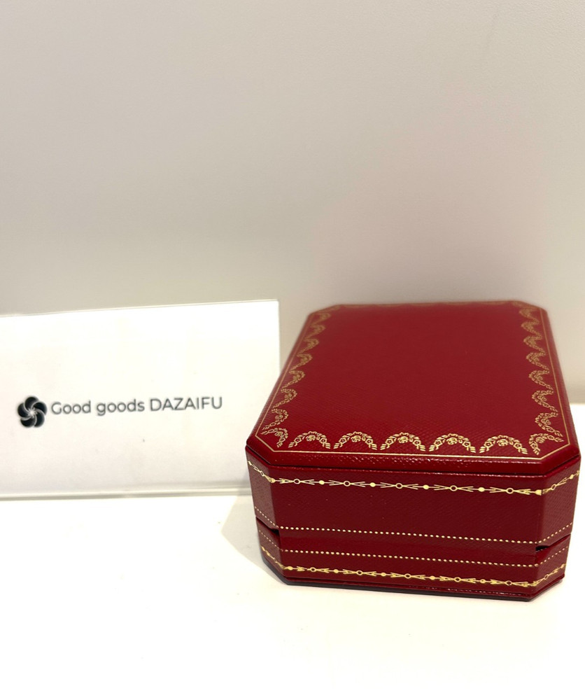 Cartier Pair Ring Empty Box Red Leather Case & Outer Box Set Gift Authentic