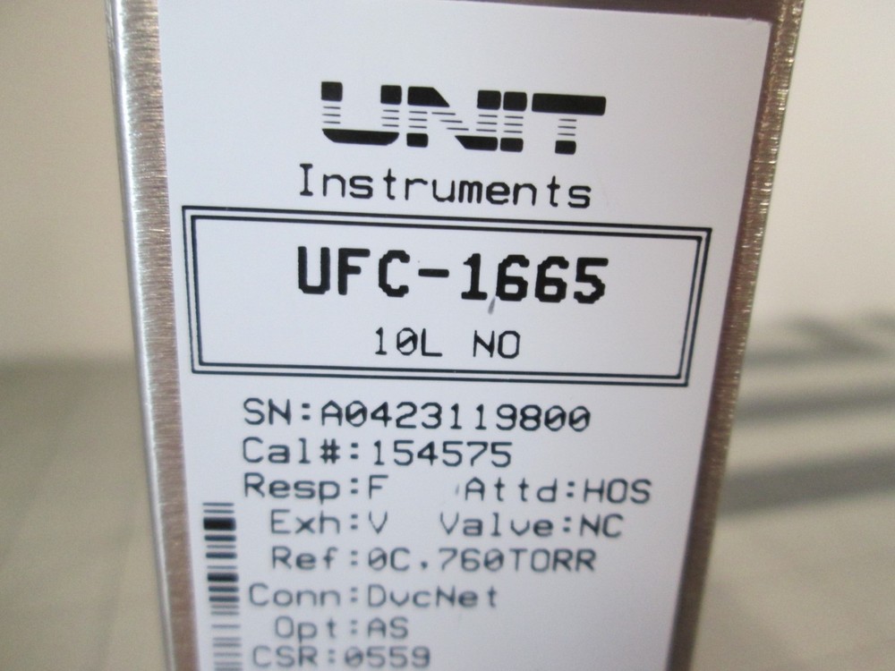 Unit, UFC-1665, NO, 10L, Mass Flow Controller, New
