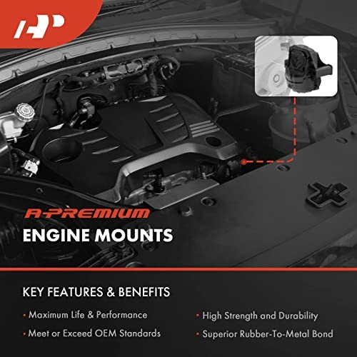 2PCS Front Left and Right Engine Motor Mount Kit Compatible with BMW E60