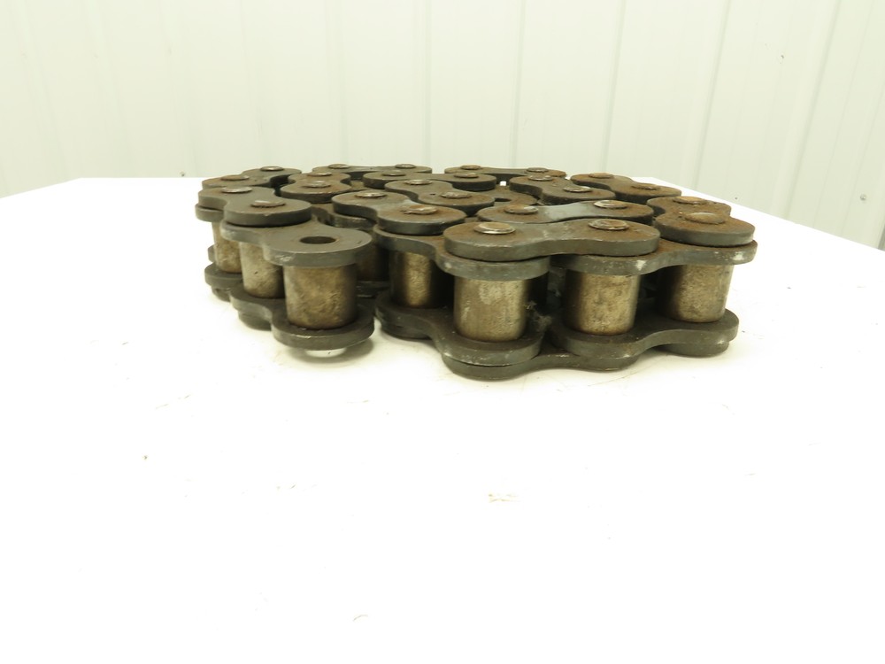 #200 Single Strand Riveted Roller Chain 2.5" Pitch 70" Length
