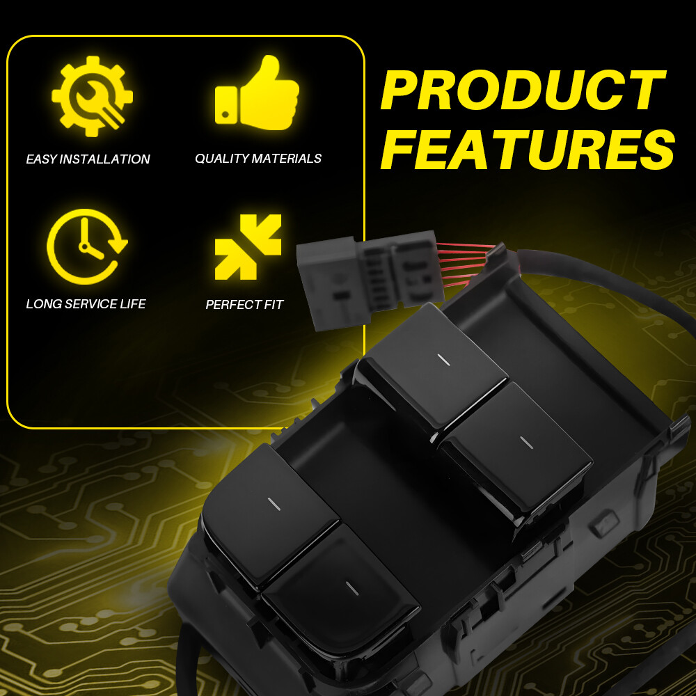 Master Power Window Switch For 2017-2020 Tesla Model 3 M3 Front Left Driver Side