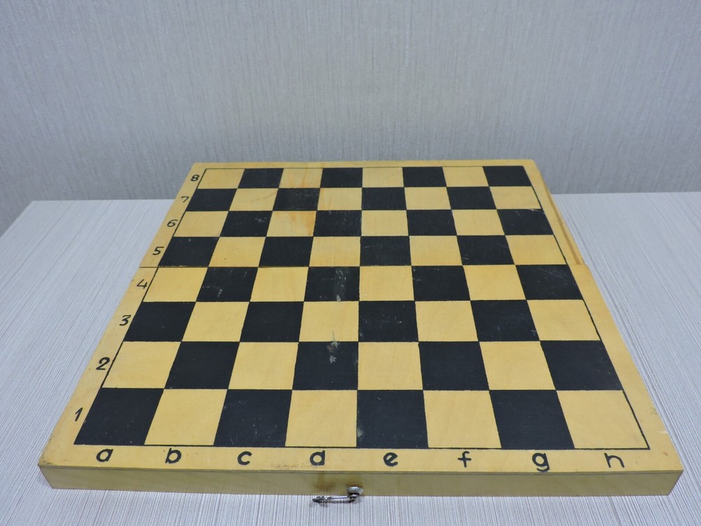 Nice Vintage Wooden Chess Set Soviet USSR