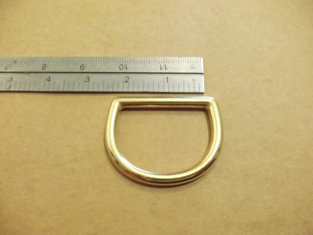 2" Solid Brass Cast D Rings (Pack Of 5)