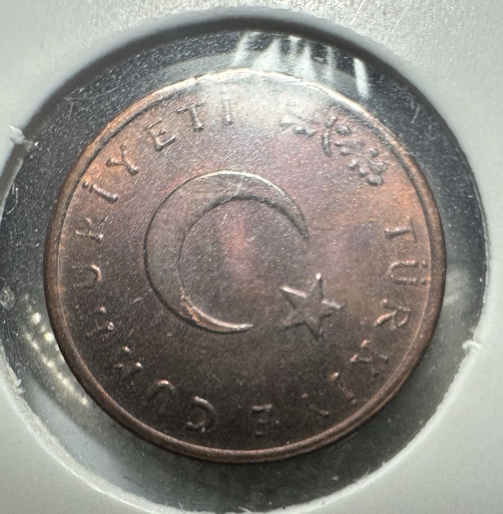 1971 Turkey 1 Kurus UNC Stunning Tone