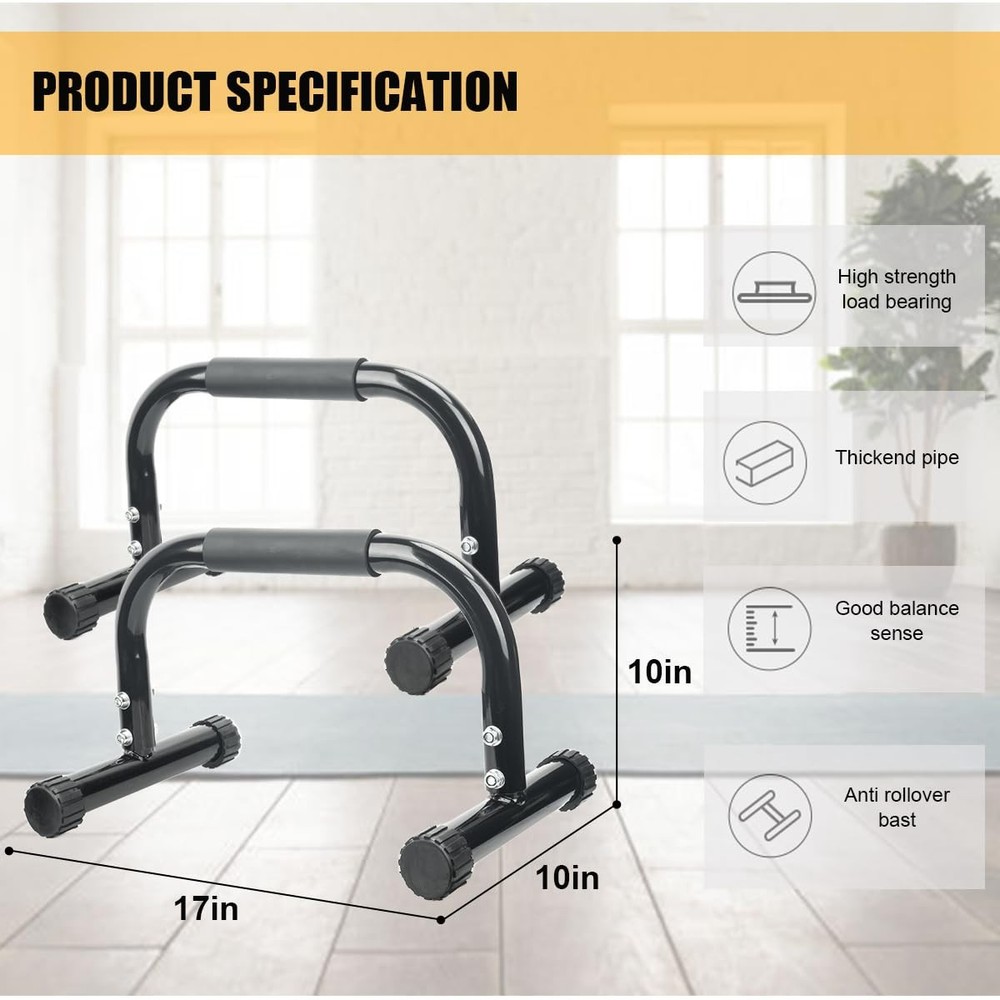 AmazeFan Parallettes Bars Push Up Strength Training for Handstands Full Planche