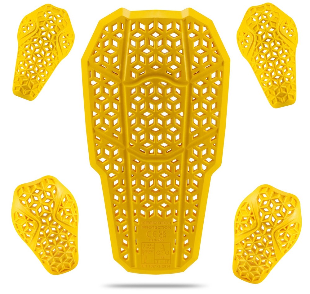 CE-Level 2 Armor Pads for Motorcycle Jackets - Back, Shoulder, Elbow Protectors