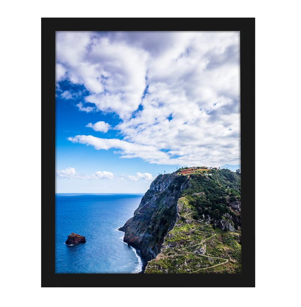 10x15 Black Picture Frame, Wall Mounting Horizontally or Vertically