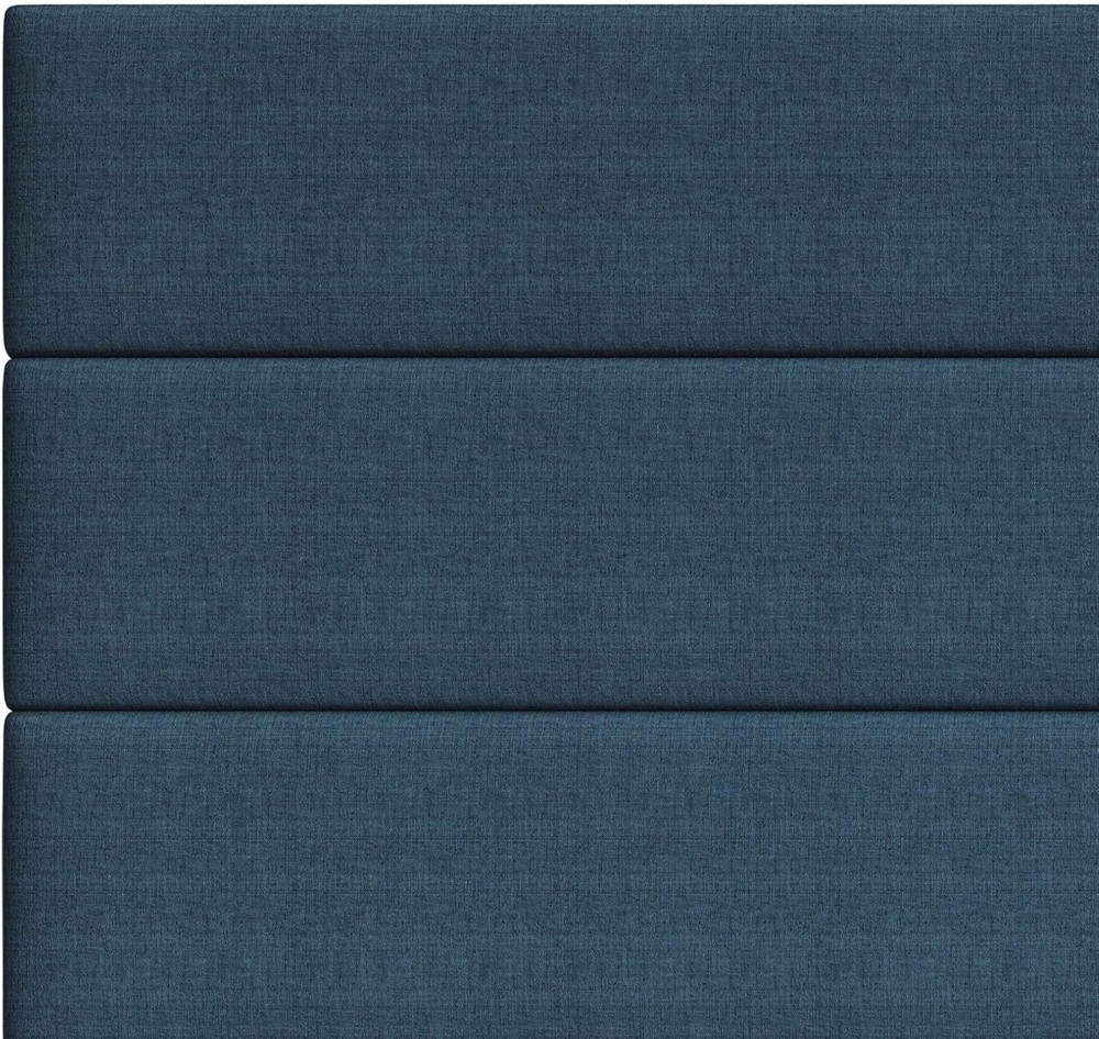 Upholstered King Size Headboard Only Light Blue Adjustable Height Diamond Tufted