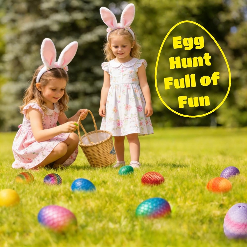 TBOLINE 3D Printed mini Animals,Easter Basket Stuffers,Pre Filled Easter Eggs Bu