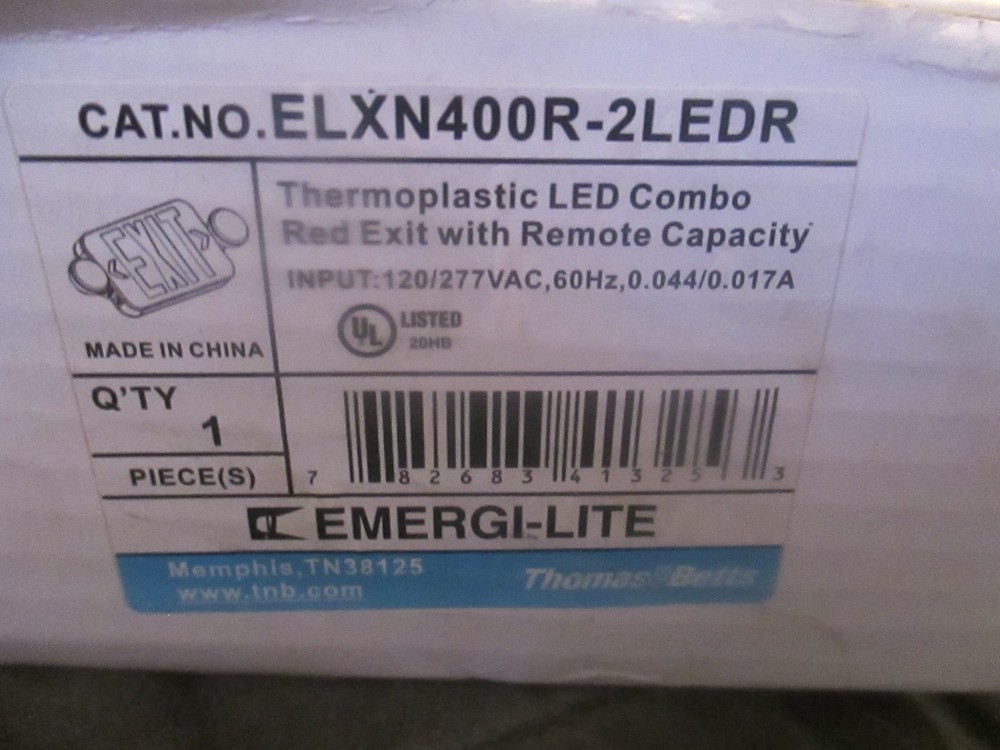 Emergi-Lite ELXN400R-2LEDR Plastic LED Combo Exit Sign