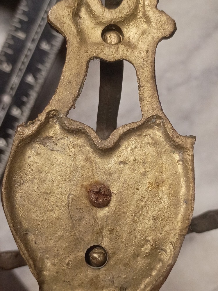 Victorian Cast Brass Swivel Coat Hook Bracket Rococo Revival Hall Tree Hardware