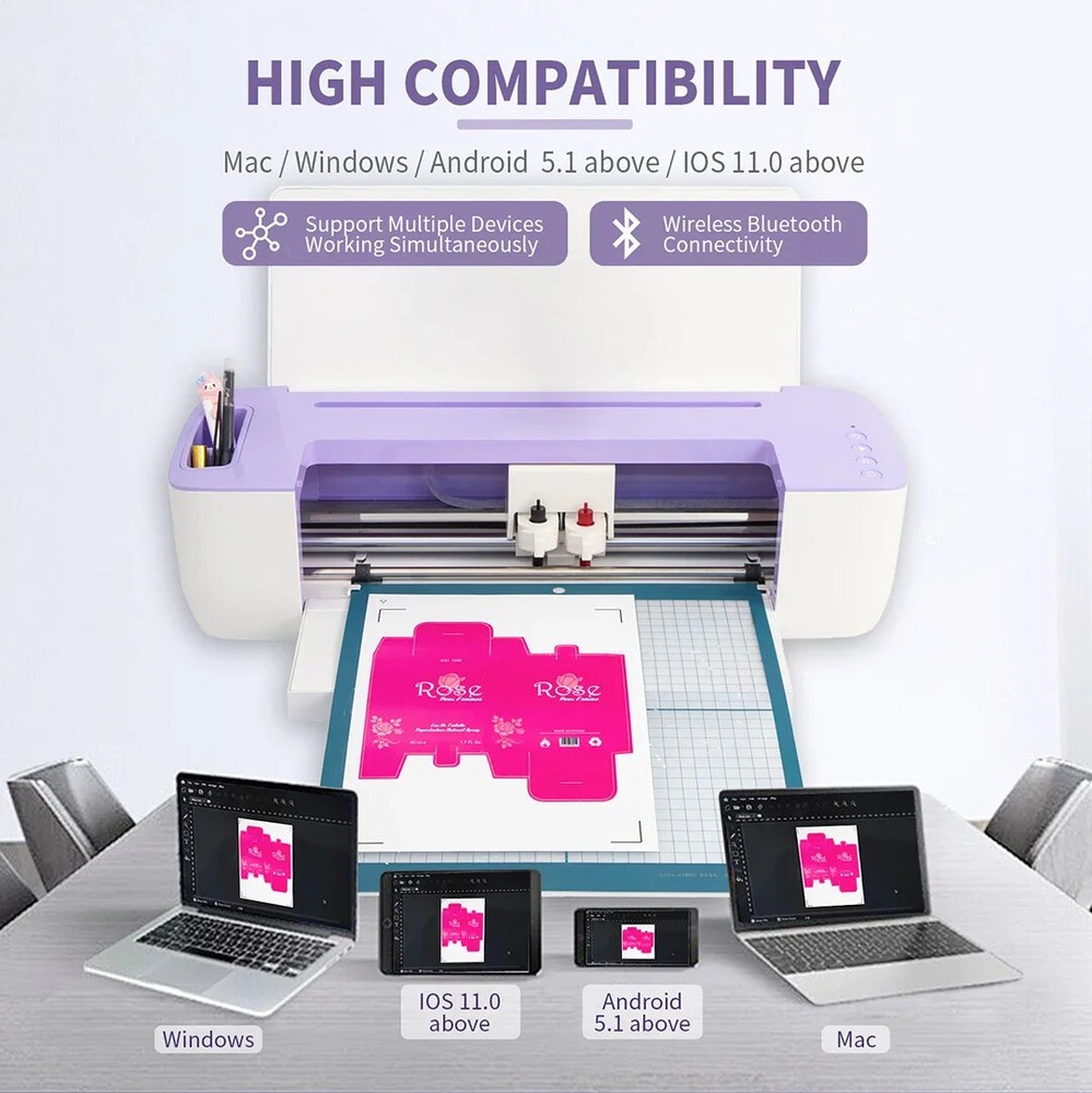 Desktop High Precision Automatic Vinyl Sticker Cutting Machine Plotter Cutter