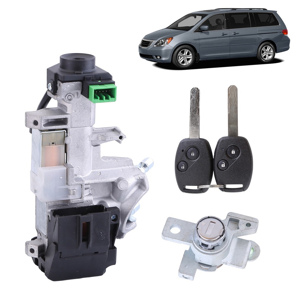 For 2005-2010 Odyssey Ignition & Door Lock Cylinder Switch Assembly Set 2 Keys
