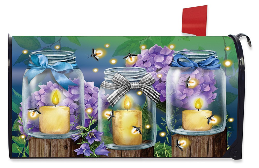 Briarwood Lane Fireflies Spring Mailbox Cover