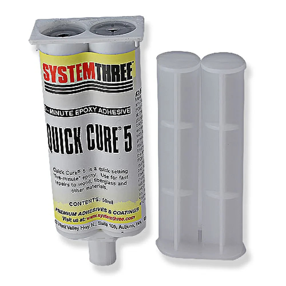 System Three Quick Cure-5 Epoxy, 1.6 oz. Syringe