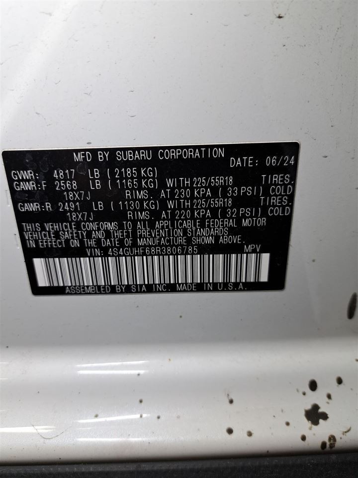 2024 Crosstrek Jack Sku#4406327