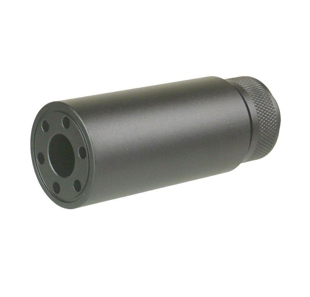 1/2X28 TPI Low Concussion 3.2" Extension Compensator Solid Tube Muzzle Brake 9mm