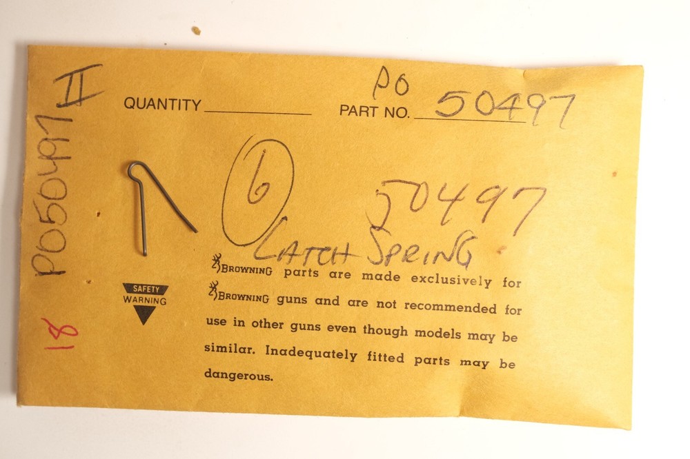 Browning  Challenger 2 & 3 Stop Open Latch Spring 50497