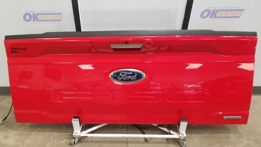 21 FORD F150 XLT TAILGATE ASSEMBLY RED WITHOUT STEP OPTION