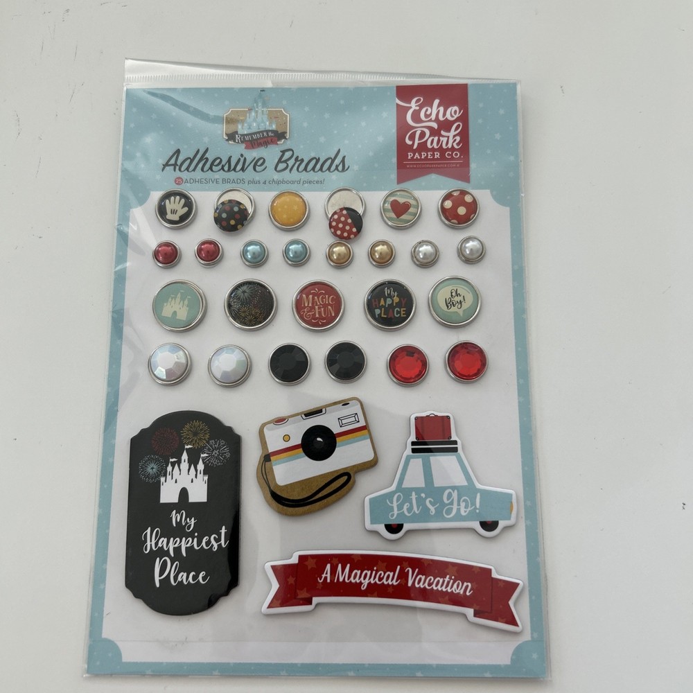 Echo Park Remember The Magic Adhesive Brads