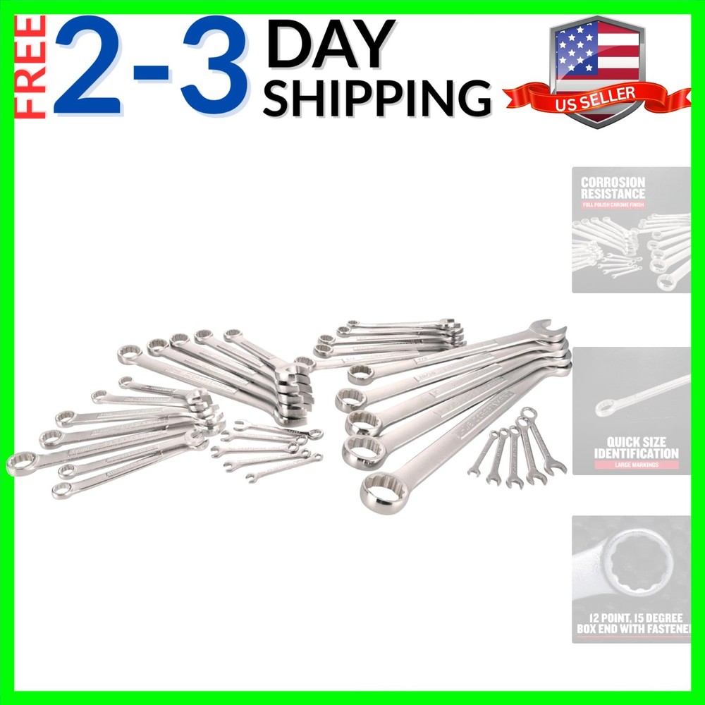 Wrench Set, SAE / Metric, 32-Piece CMMT12080