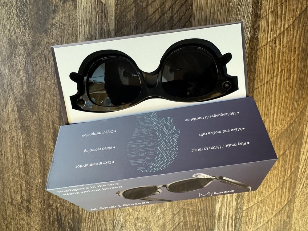 MjLabs AI Smart Glasses Bluetooth Connectivity HD Recording Camera Android iOS