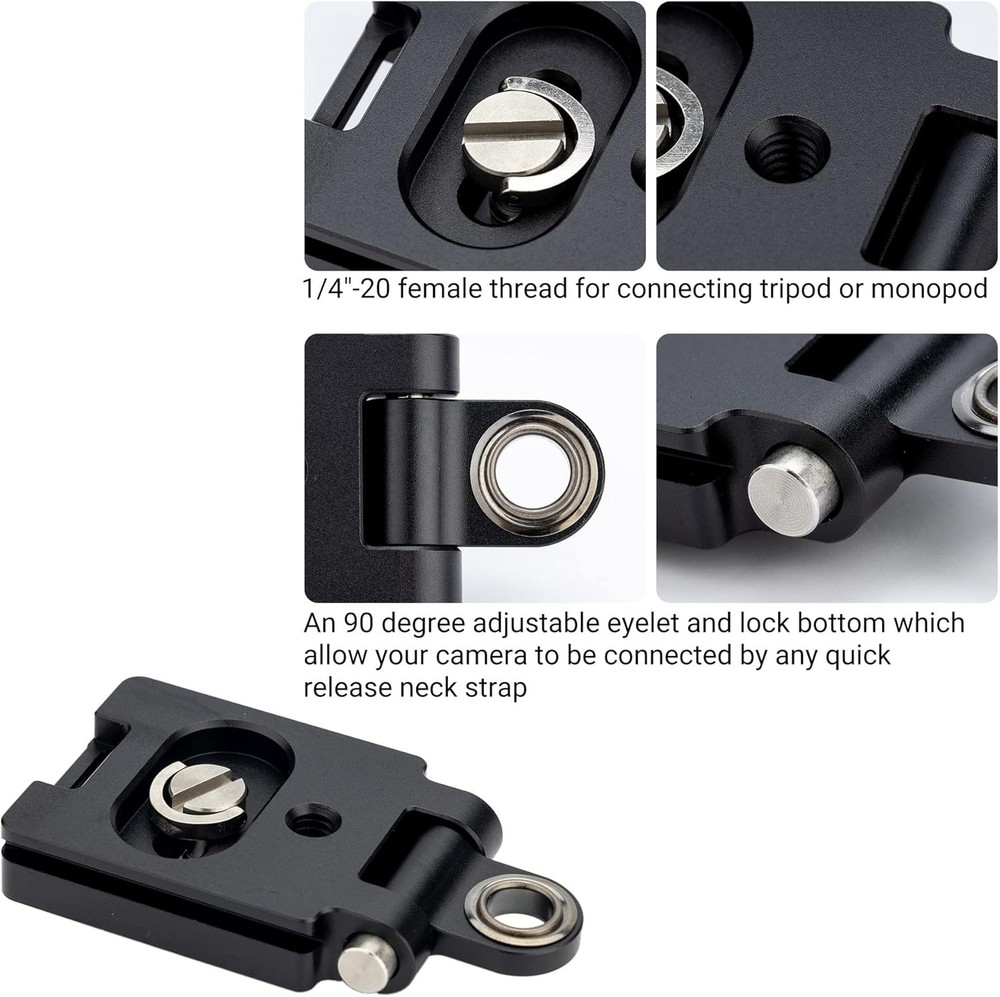 40MM Universal Arca Swiss Quick Release Plate, Black