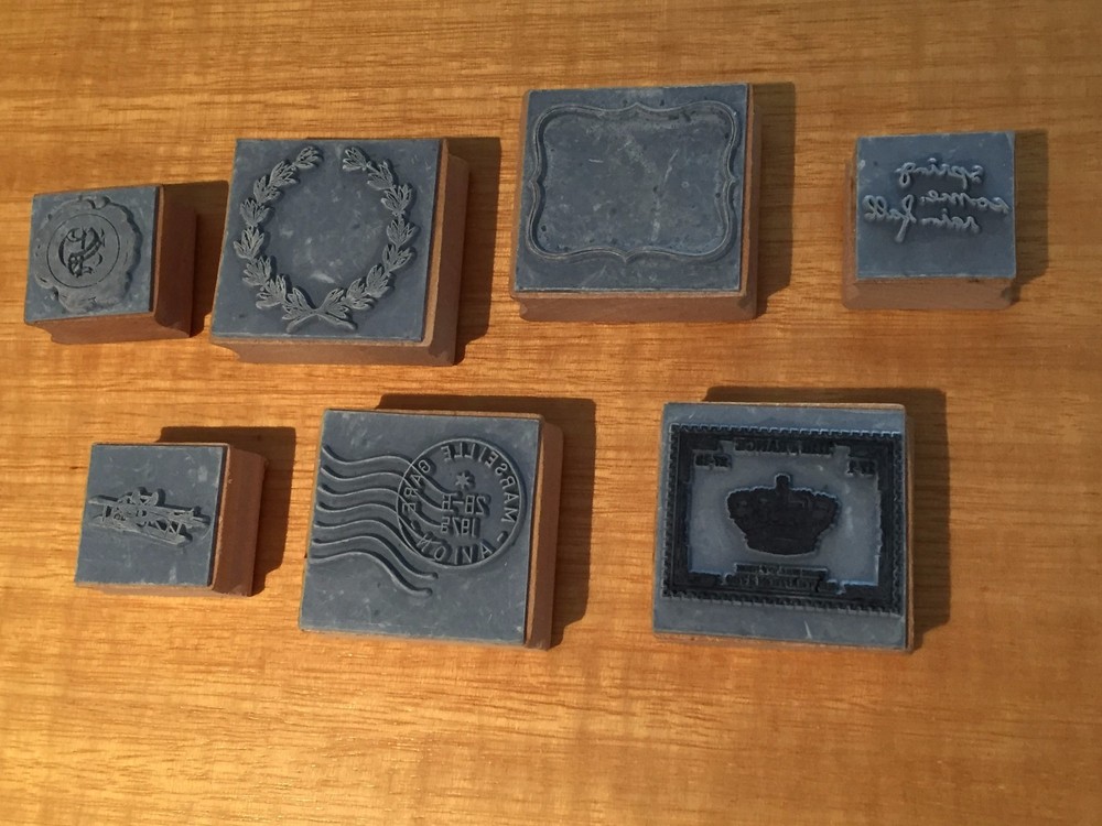 Vintage 7 Piece STAMP SET -Unused