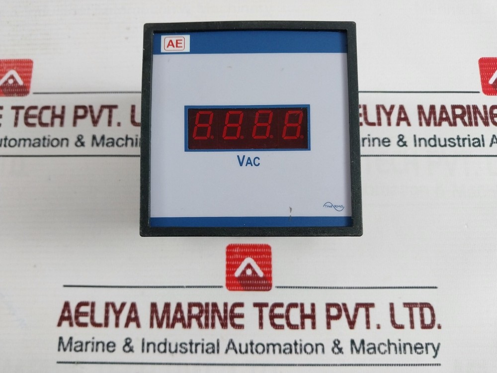 AE Digital AC Single Phase Voltmeter 0-600 Vac