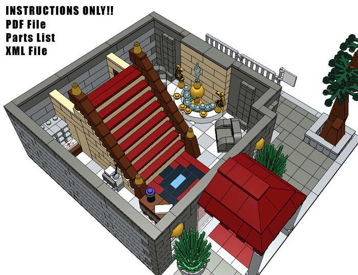 Custom Modular Building Instructions - Amsterdam Hotel - Brick Toys