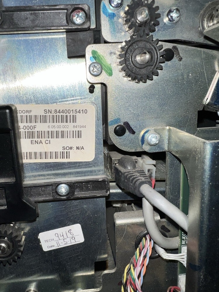 Diebold Opteva ENHANCED NOTE ACCEPTOR ASSEMBLY SN: GR08013776