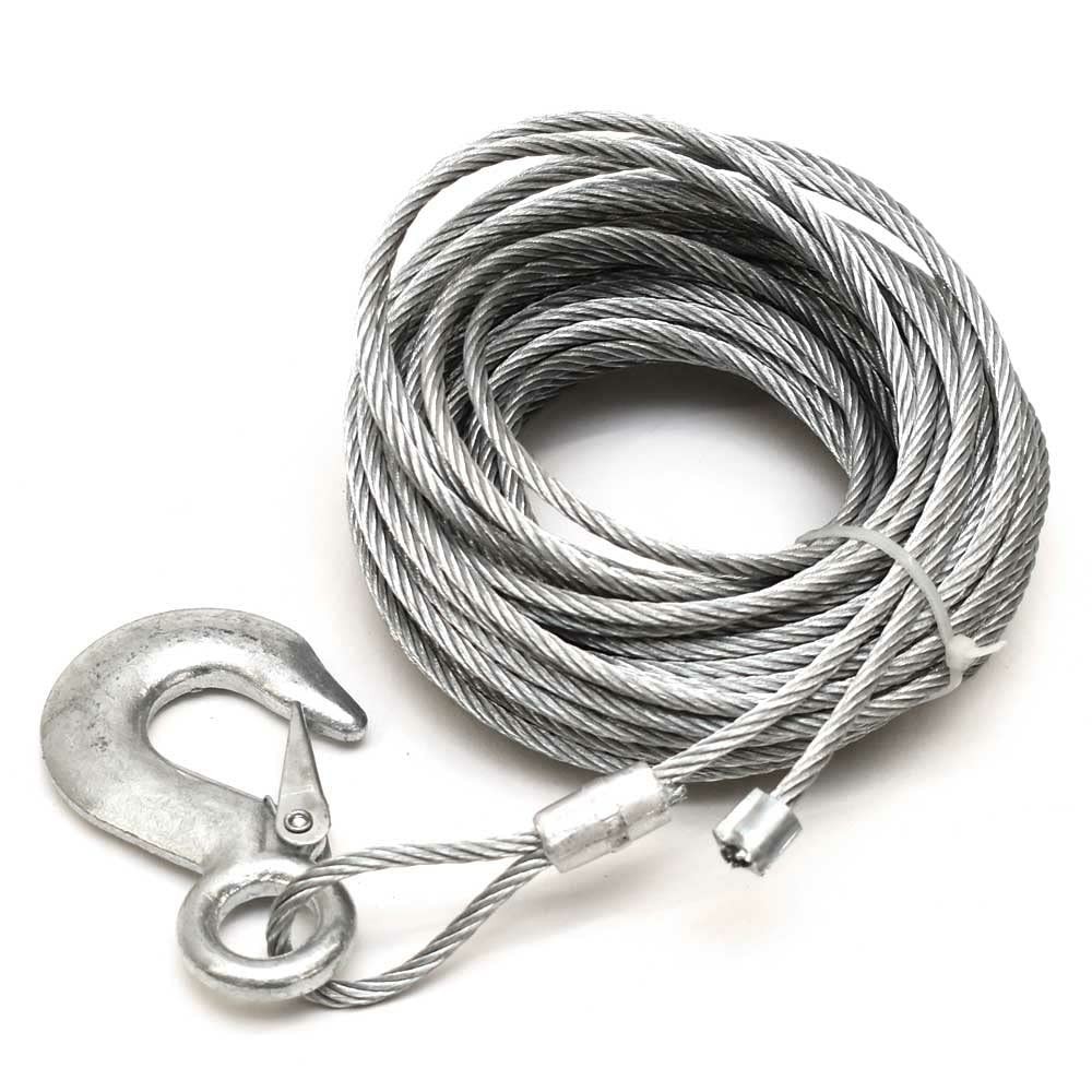 3/16" X 50' WINCH CABLE W/HOOK