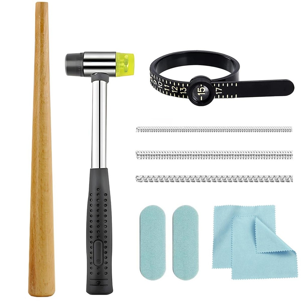 Ring Sizer Measuring Tool Mandrel Sizing Kit Shaper to Fix COLORFUL
