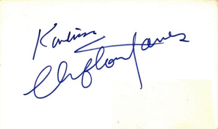 CLIFTON JAMES In-person Autograph