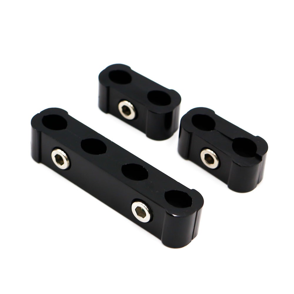 Engine Spark Plug Wires Separator Divider Clamp Kit 8mm 9mm 10mm Wire Black